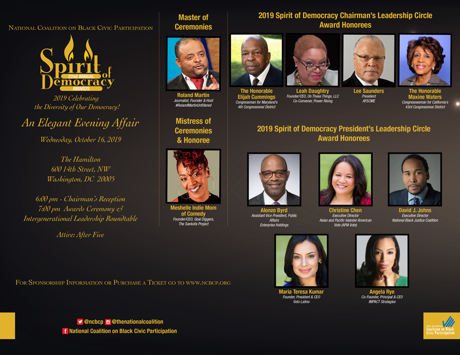 22nd Annual Spirit of Democracy Awards Program