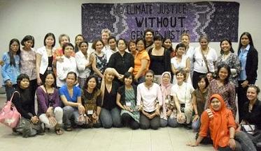Felicia Davis (back row 4th from right) joins women from GenderCC in Bangkok