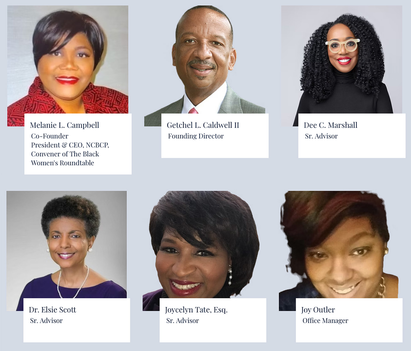 NCBCP Thomas W. Dortch, Jr. Institute Leadership Team